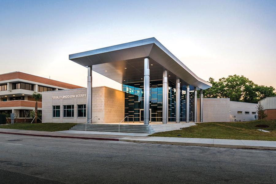 The Frish Welcome Center at Jacksonville University.